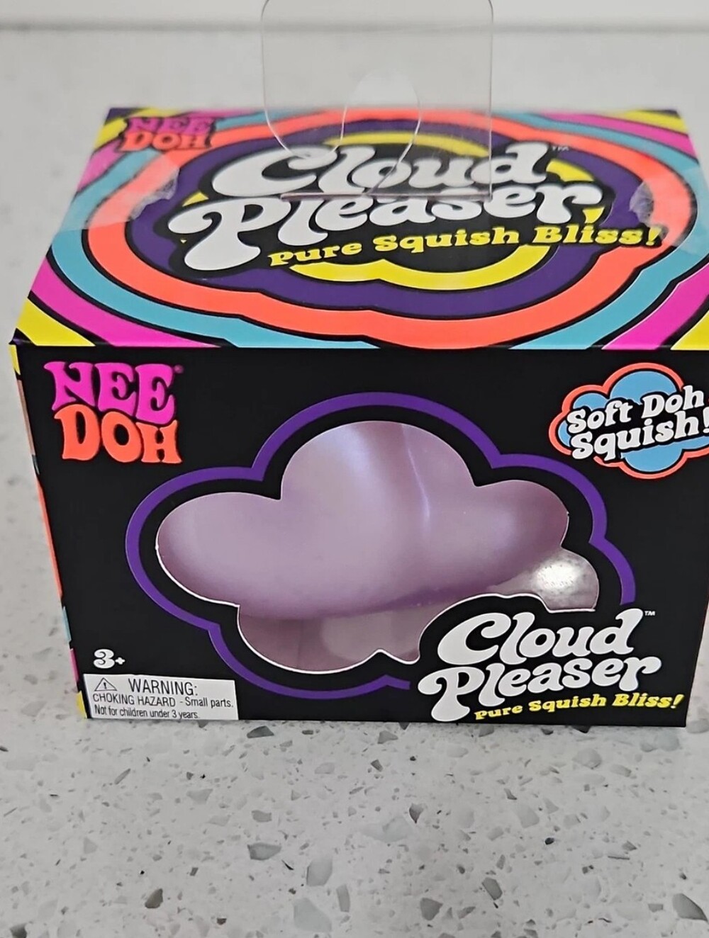 NeeDoh Cloud Pleaser Purple, Kids Squishy Toy, Rare Needoh Squishie